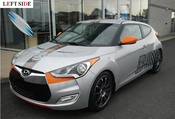 

LEFT SIDE Car Stickers Creative Body Personality Car-Styling Vinyl Car-Covers Engine Hood Auto Spare Parts Whole Car Converted