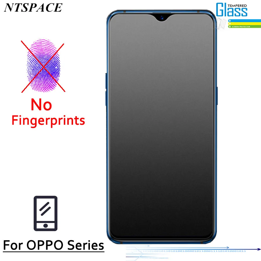 Матовое закаленное стекло 9H для OPPO F9 Pro R15 защитная стеклянная пленка экрана A73