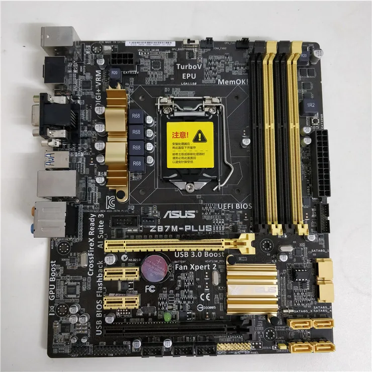

original motherboard for MSI Z87M-PLUS LGA 1150 DDR3 for i3 i5 i7 cpu 32GB Z87 Desktop motherboard