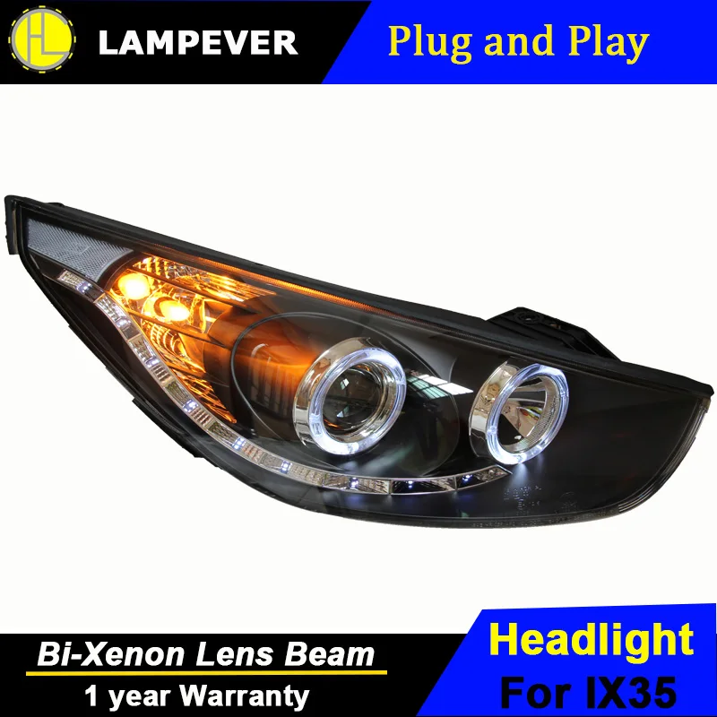 

Lampever Styling for New Tuscon Headlights IX35 LED Headlight LED DRL Lens Double Beam H7 HID Xenon Car Accessories