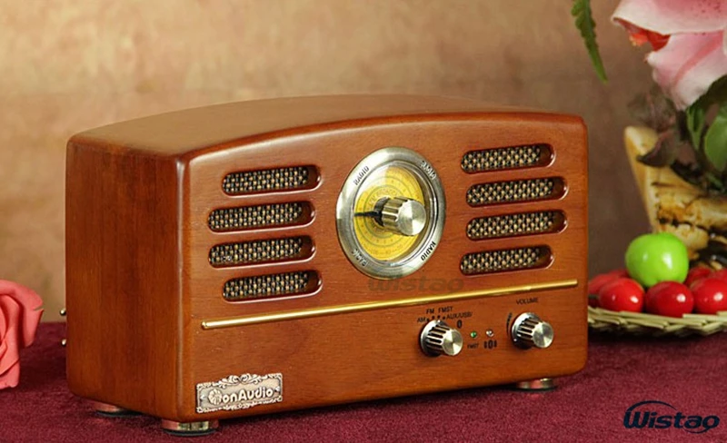 Ретро деревянные Hi Fi радио AM/FM 8 Вт Max мини настольные колонки с поддержкой Bluetooth U