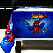 Spiderman obrus jednorazowy obrus SpiderMan motyw dla dzieci akcesoria na przyjęcie urodzinowe dekoracja plastikowy pokrowiec stołu tanie tanio Disney CN (pochodzenie) Obrusy jednorazowe do ujawnienia płci Chrzest chrzciny Powrót do szkoły Na Dzień świętego Patryka
