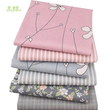 Chainho, 6 шт./лот, новая Цветочная серия саржевой хлопчатобумажной ткани, Лоскутная Ткань, сделай сам шитье стеганые жировые кварталы материал для ребенка и ребенка