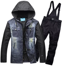 Мужское зимнее пальто для сноуборда, дышащая куртка, мужской костюм для сноуборда, мужской пуховик для сноуборда и штаны, зимняя Лыжная куртка, пальто для мужчин