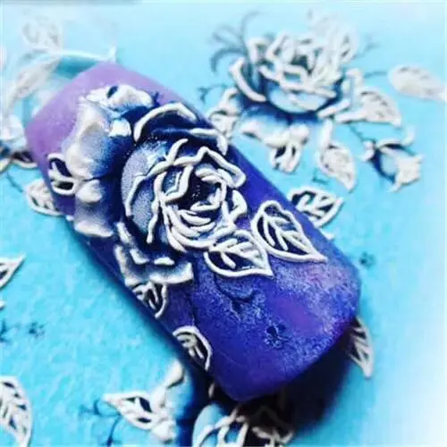  3D nail decal Floral nail water transfer Rose sticker Nail wraps 3 d nail slide#3D0024