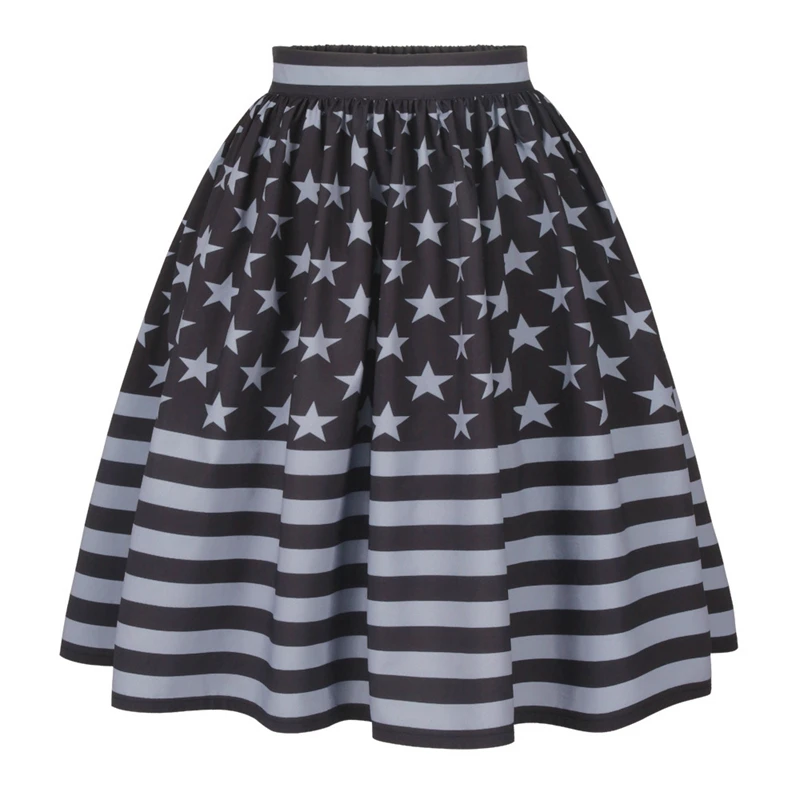 7 видов стилей Забавный фестиваль Флаг США юбка с арбузами женские юбки модные сексуальные Высокая талия 3D принт плиссированные длинные свободные юбки