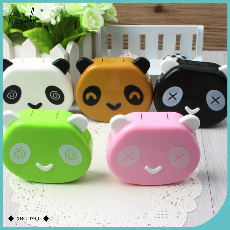 

Lymouko Multicolor Cute Panda Holder Contact Lens Case with Mirror Lenses Box for Women