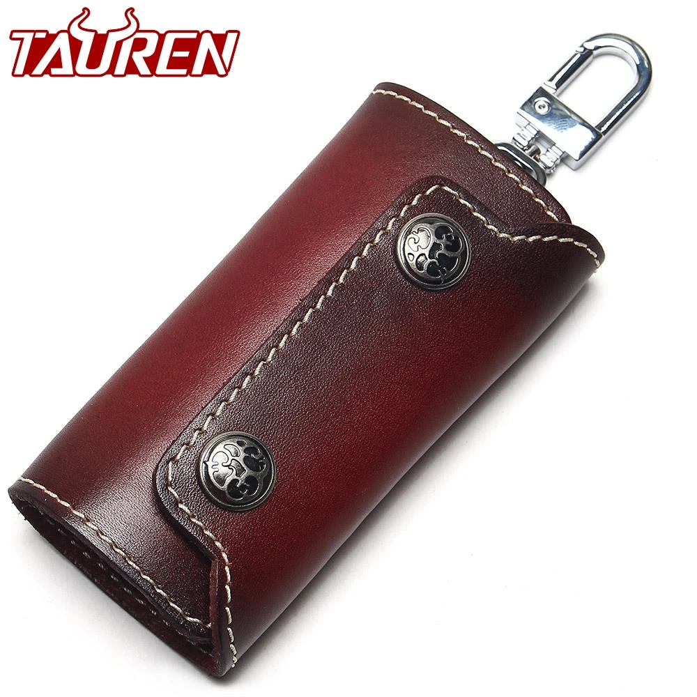 Vintage 100 Genuine Leather font b Key b font font b Wallet b font Women Keychain