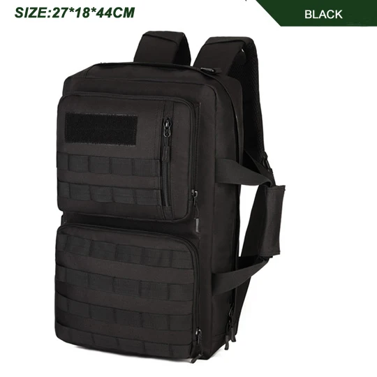 Outdoor 35L Sport Climbing Camping bag 3 Use Shoulder bag Trekking Molle Travel Bag Military Tactical Backpack mochila militar Black Color