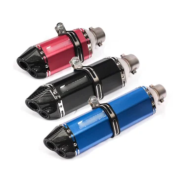 

Aluminum Motorcycle Universal Exhaust Pipe Tip Exhaust System Tail Pipe Slip 38-51mm Universal Motorcycle ATV Dirt Bike