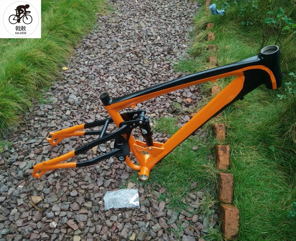 Clearance Kaloss DIY colors  DH/AM Fat bike frame Downhill  snow bike frame  26*17 inch ,  26*4.0 inch   Beach bike   frame 1