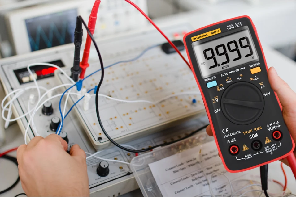 RM111 NCV True-RMS цифровой мультиметр автоматический диапазон 9999 отсчетов 100 м Ом