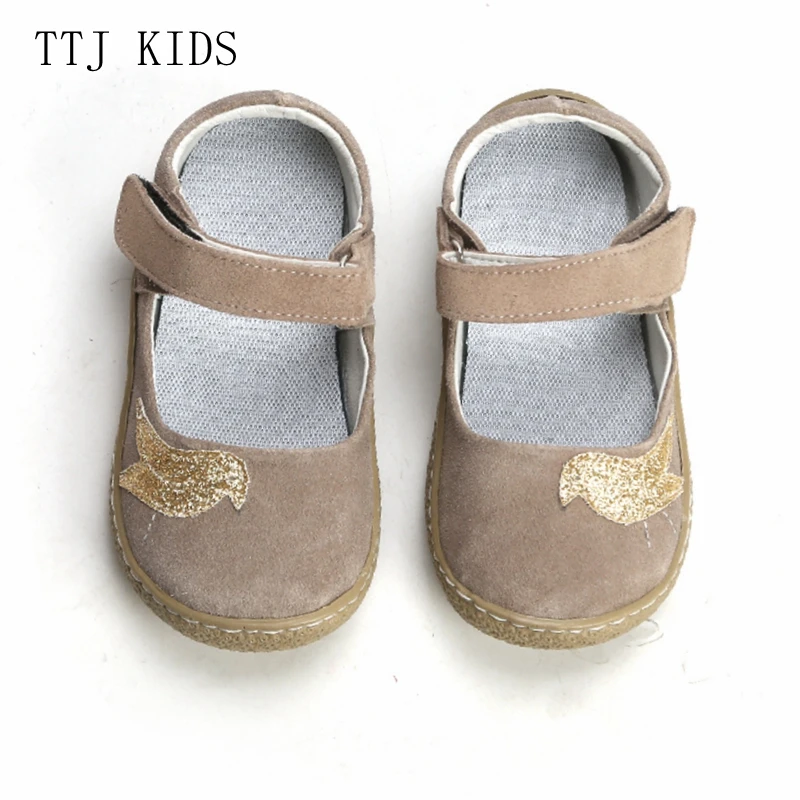 COPODENIEVE Top Brand Quality Genuine Leather Children toddler girl kids Shoes For Fashion Barefoot Sneaker Mary Jane Free Ship