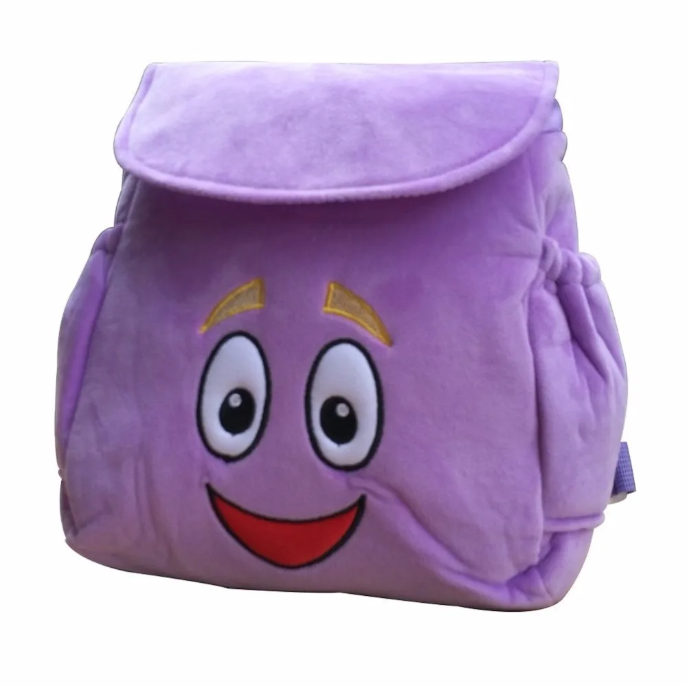 IGBBLOVE Dora Explorer мягкий плюшевый рюкзак спасательная сумка с картой, Фиолетовый Розовый цвет