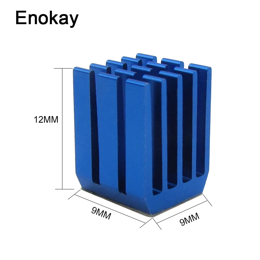 100 шт. кулер алюминиевый радиатор охлаждающий ребро радиатор для 9 мм x 9 мм x 12 мм Охлаждающий радиатор