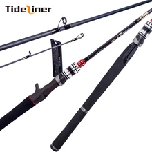 2,1 м H мощность свет Спиннинг, бейткастинг удочка полюс карбоновое волокно литье бас приманка стержень 2 секции приманка вес 15-60 г