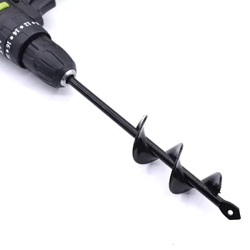 

Hole Digger Garden Auger Drill Bit 4*22/4*45 9inch Grass Plug Plant Flower Bulb Rapid Planter Hole Drill Earth Augers for Drill