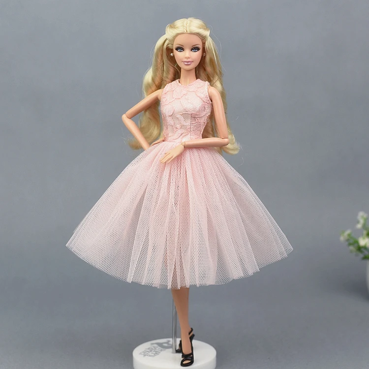 Г. Светильник, розовое кружевное платье, юбка вечернее платье принцессы, модная одежда, одежда для 1/6 г., кукла Барби Xinyi Fr, подарок для девочек