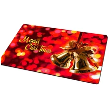 Горячая GCZW-Мода Счастливого Рождества Дверной Коврик подарки внутренние коврики ковры напольные коврики противоскользящие рождественские колокольчики