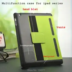 Чехол для ipad 2 3 4 универсальный смарт-кожаный чехол для ipad 2 ipad 3 ipad 4 с громкоговорителем пылеуловитель
