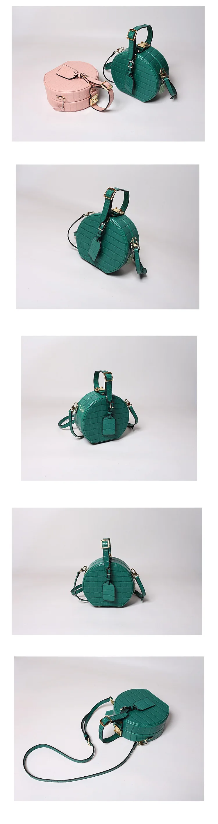 Маленькая круглая сумка из крокодиловой кожи, женская сумка через плечо, роскошные женские сумки, дизайнерские сумки