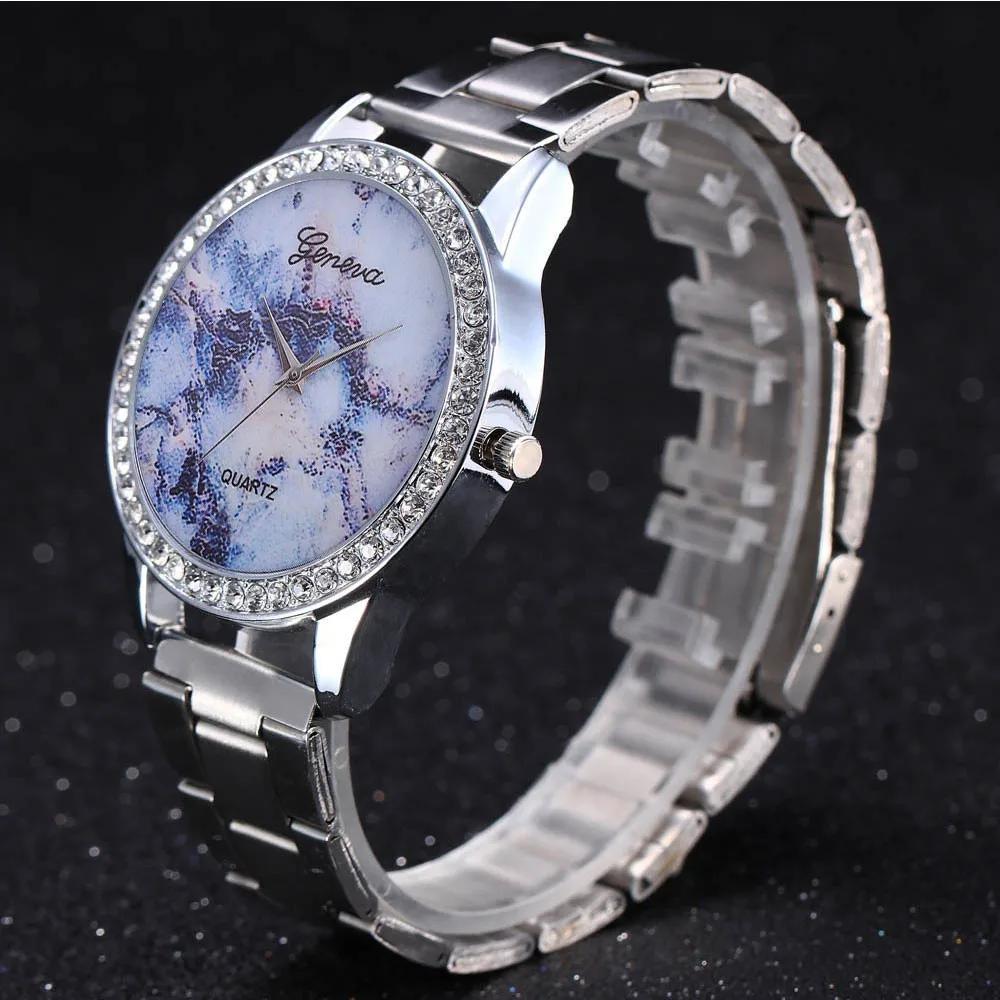 

World Wrist Watch Top Brand Quartz Watch Printing Design Customize Photos Logo Add on Back of watches Clock Women's Watches @F