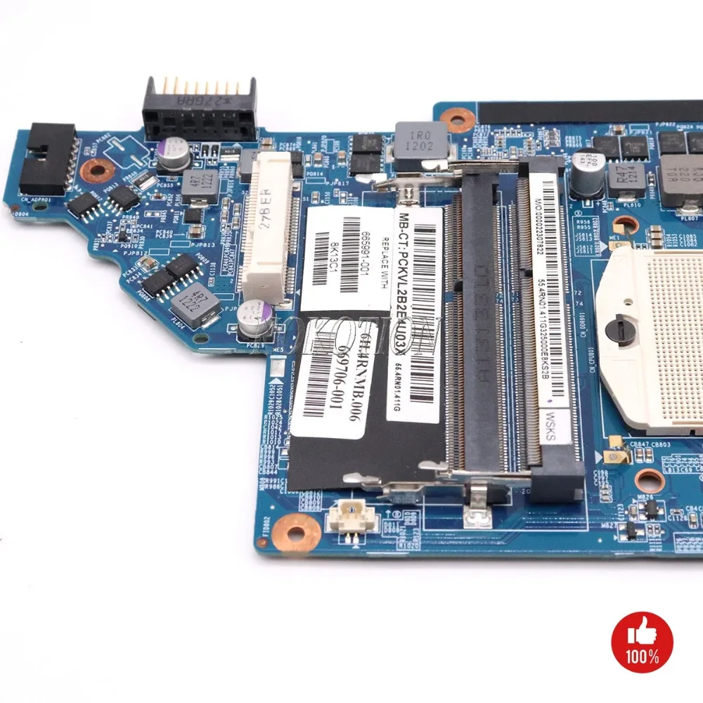 NOKOTION 639391-001 665991-001 665990-001 اللوحة الرئيسية ل جناح HP DV7 DV7-6000 اللوحة المحمول HM65 DDR3 HD 6770 M