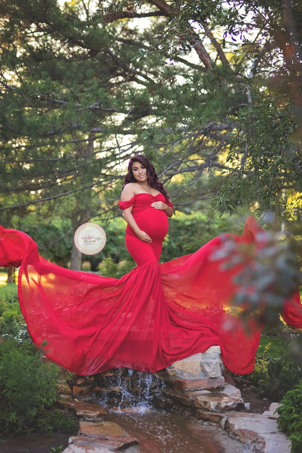 Реквизит для фотосессии для беременных; Одежда для беременных из хлопка и шифона; платье для беременных с открытыми плечами; платье для фотосъемки; платье для беременных