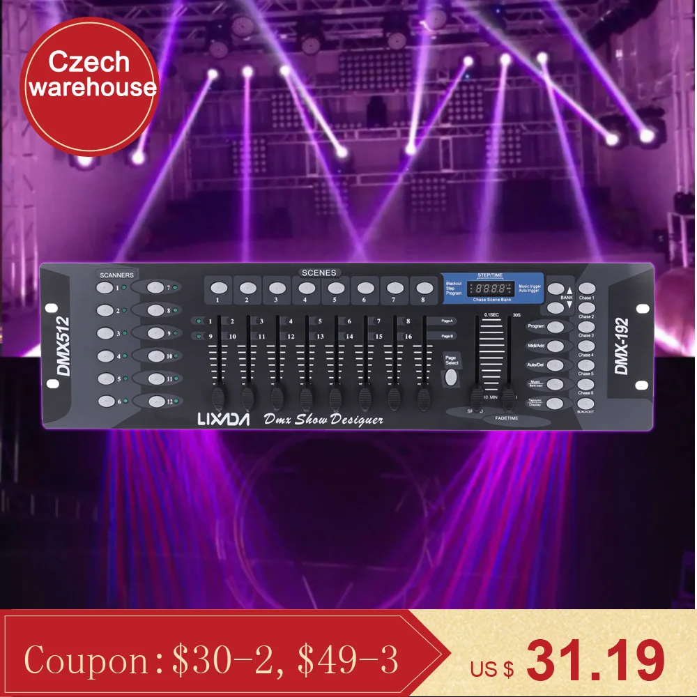 New Arrival Party Lights Controller 192 Channels DMX512