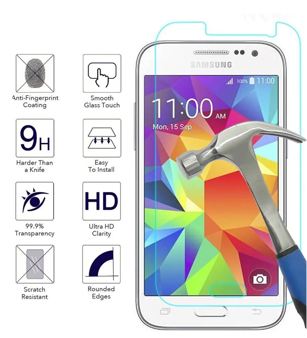 Закаленное стекло для Samsung Galaxy Core Prime G361F G361H защитный чехол экрана G361H/DS CORE PRIME SM G360