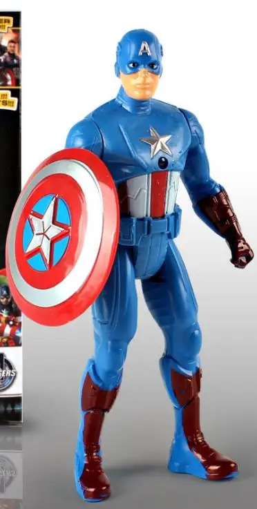 Marvel Мстители супер герой Железный человек Дэдпул фигурка с розничной коробкой ПВХ брелок игрушки подарок - Цвет: without box Captain