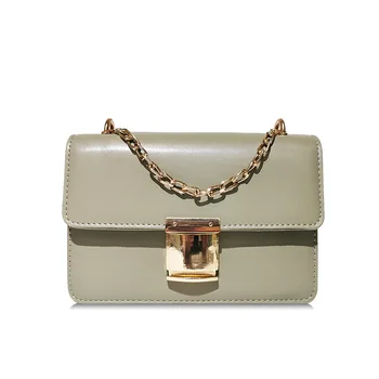 

bags for women 2019 Fashion PU Leather Summer Chain Pure Square women bag sac main femme crossbody bags for women bolsa feminina