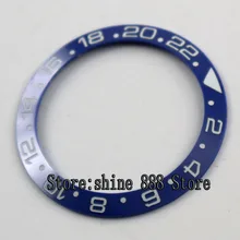39.8 мм Parnis синий керамический ободок вставка для 43 мм GMT мужские часы B3