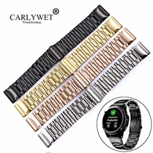 CARLYWET 20 22 26mm High Quality Easy Quick Install Replacement Solid Watch Bands Bracelets Straps For Garmin Fenix 3/5/5X/5S CARLYWET 20 22 26mm High Quality Easy Quick Install Replacement Solid Watch Bands Bracelets Straps For Garmin Fenix 3/5/5X/5S