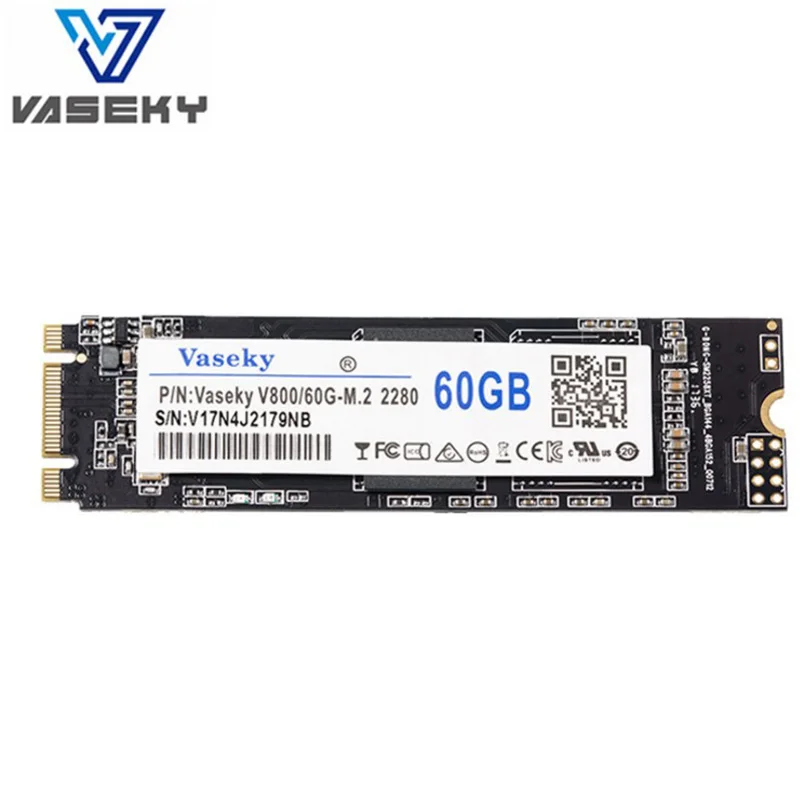 Vaseky Внутренние твердотельные накопители M.2 2280 256 GB 128 GB 60 GB SSD NGFF Разъем hdd M2 ssd жесткий диск 1,8 дюймовый ноутбук Тетрадь