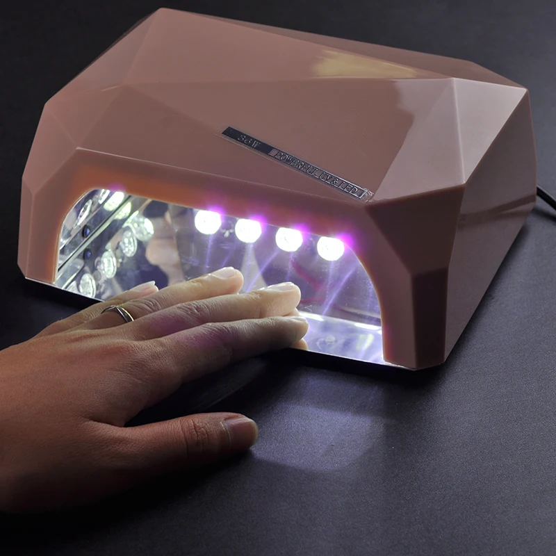 Профессиональная УФ лампа для сушки гель лака 36 Вт 8 цветов|uv lamp w|gel nail machinenail dryer |