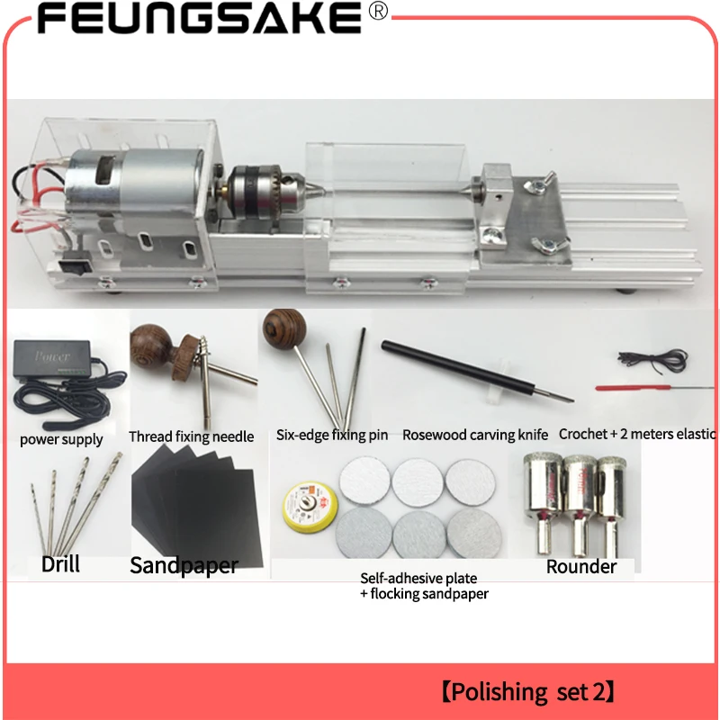 DIY Wood Lathe Mini Lathe Machine Polisher Table Saw for polishing