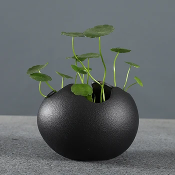 

Eggshell living room ceramic hydroponic vase basin small fresh decoration cobblestone ornament indoor green plant container