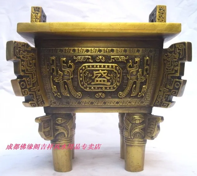 

crafts copper Bronze art Copper decoration Large copper incense burner prosperously chiaki copper