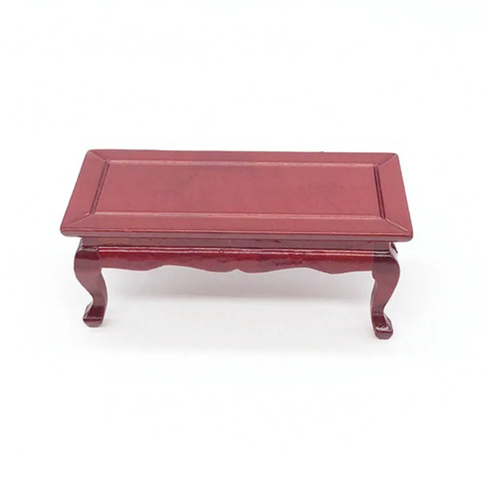 1/12 Dollhouse Miniature Accessories Mini Wooden End table Simulation Furniture Tea Table Toys for Doll House Decoration