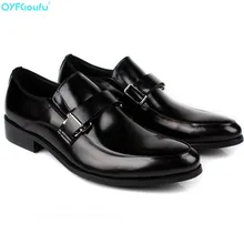 Fashion Oxford Business Men Shoes Hasp Slip-on Men Formal Shoes Pointed Toe Luxury Brand Genuine Leather Shoes Formal zxq pointed toe tassel formal leather men shoes luxury brand italian slip on male footwear designer spring oxford shoes for men