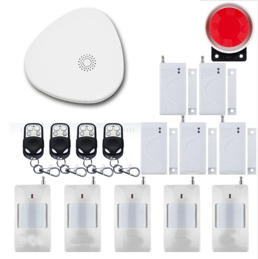 

Yobang Securitty IOS Android APP Control WIFI Wireless House Security Alarm System Remote Controller With Smoke Fire Detector
