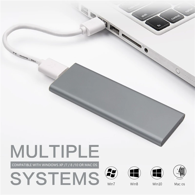 

THU FREE SHIPPING USB 3.1 Type-c Adapter To NGFF Solid State Hard Drive Enclosure Support SATA M.2 2280 2260 2230 SSD Hdd Case