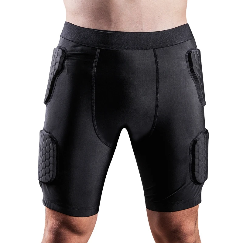 

Adult Men Padded Compression Shorts Hip And Thigh Protector For Football Paintball Basketball Ice Skating Soccer Hockey