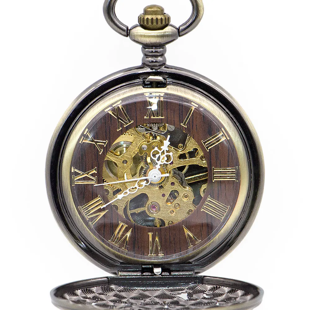 Старинные антикварные китайские летающие Дракон Механические карманные часы ожерелье кулон часы для мужчин и женщин лучшие подарки PJX1389