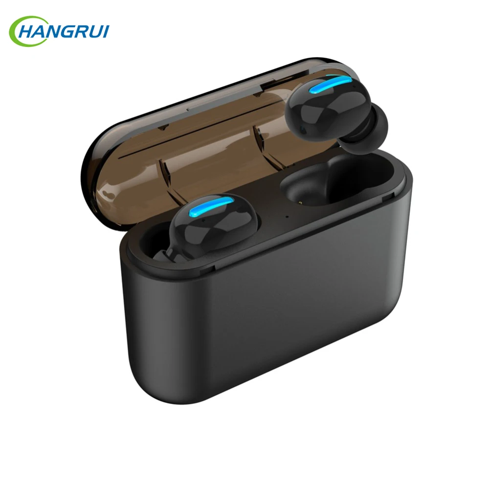 

HANGRUI Q32 TWS Wireless Earphones with Mic Bluetooth 5.0 Stereo Earbuds Twins Headsets with Microphone 1500mAh Charger box