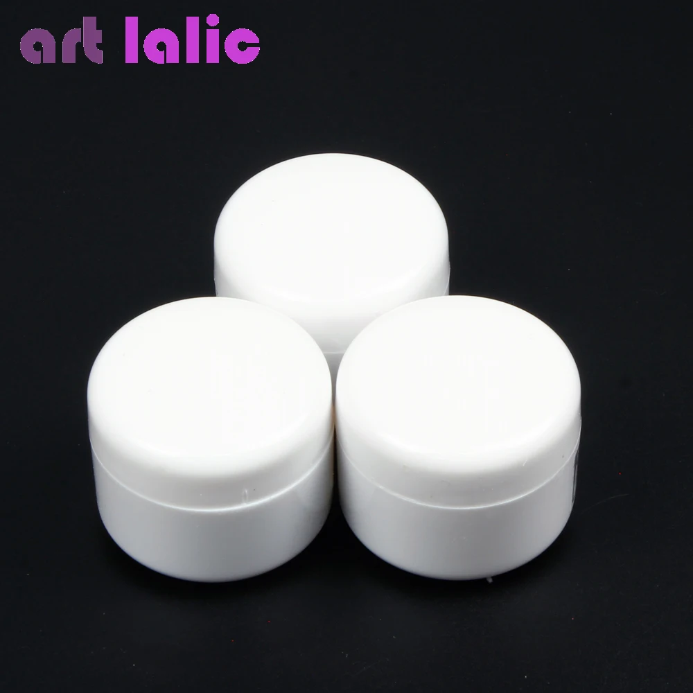 

3 Pots Pink/White/Clear Acrylic Powder Glitter Nail Art Tools Kit Nail Tips Extension Gel Dust gem Acrylic Nail Tools Set