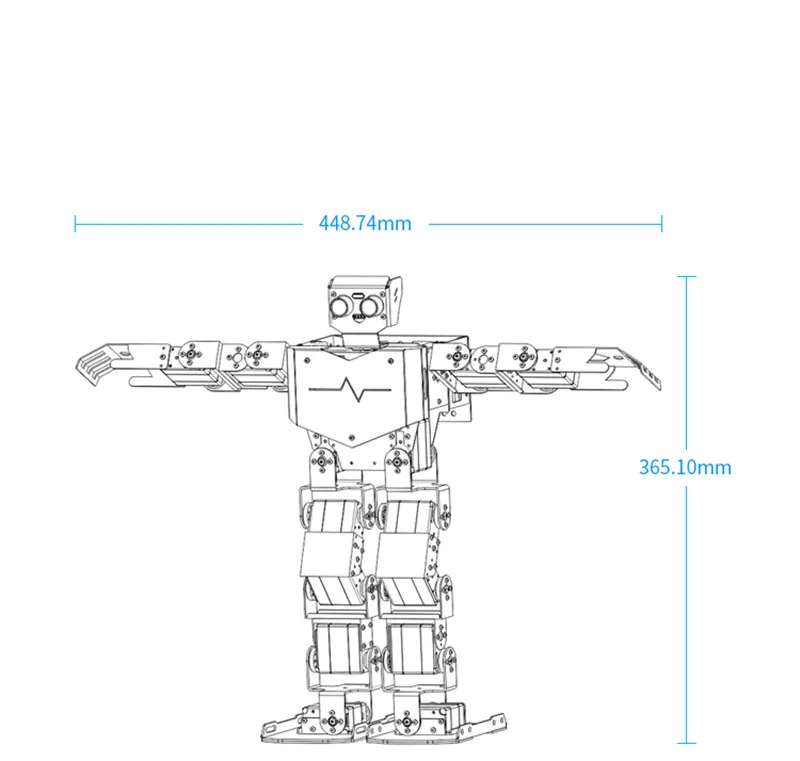 17DOF гуманоидный робот 17 DOF робот дополнительная Развивающая рамка полный комплект дистанционного управления RC части робот игрушка для детей RoboSoul