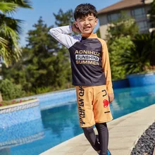 Купальный костюм для мальчиков, детский купальный костюм, детская одежда для малышей, раздельные Брюки для серфинга для мальчиков, спортивные животные