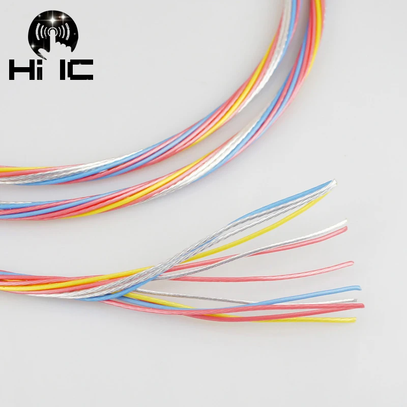 

HiFi Speakers loudspeaker Wire Cable Audio line Power Cable 12 Square Teflon Copper Silver Plated Wire